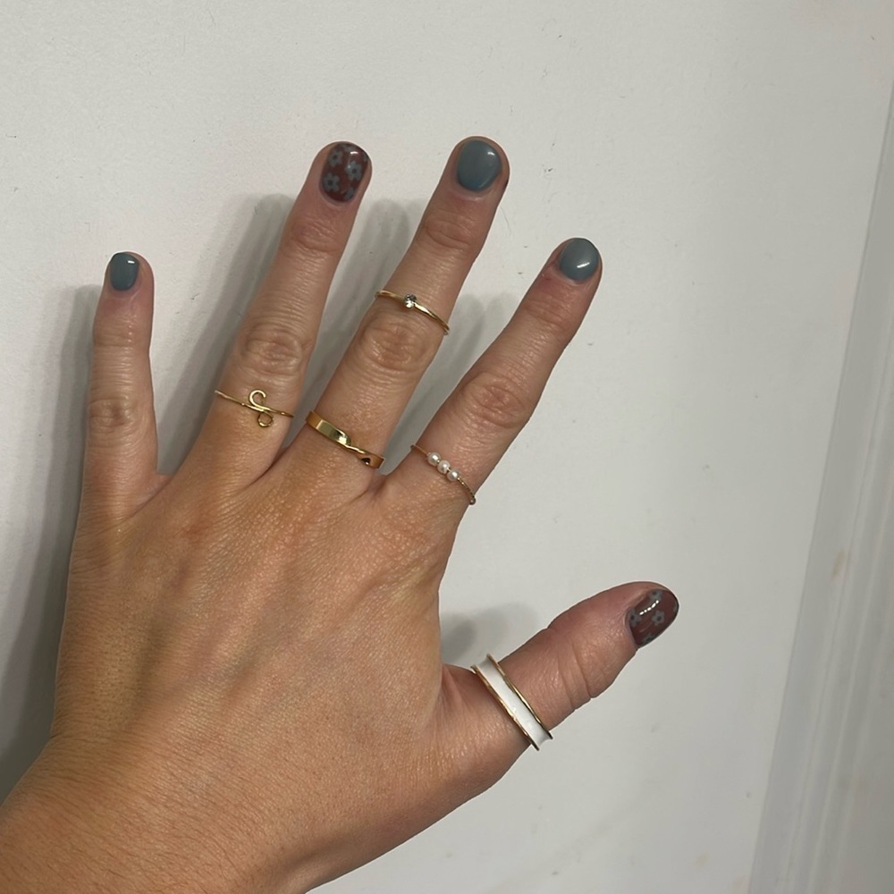 Bohemian Gold Ring Set 💛 Lot 13